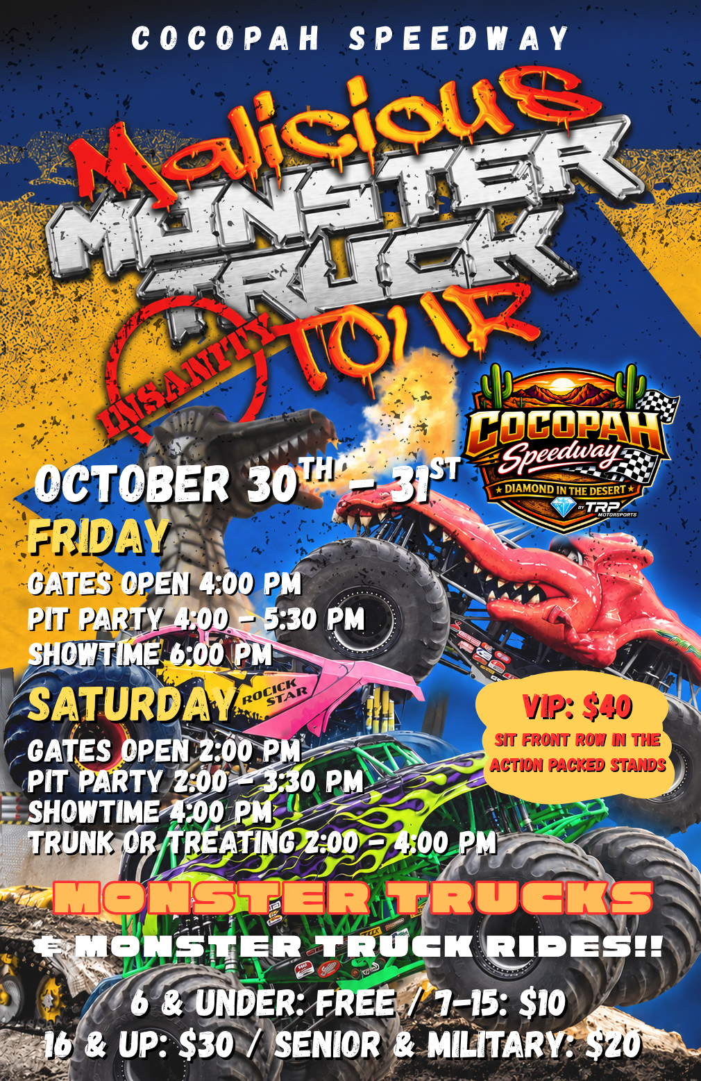 Malicious Monster Trucks - Friday October 30th, 2026